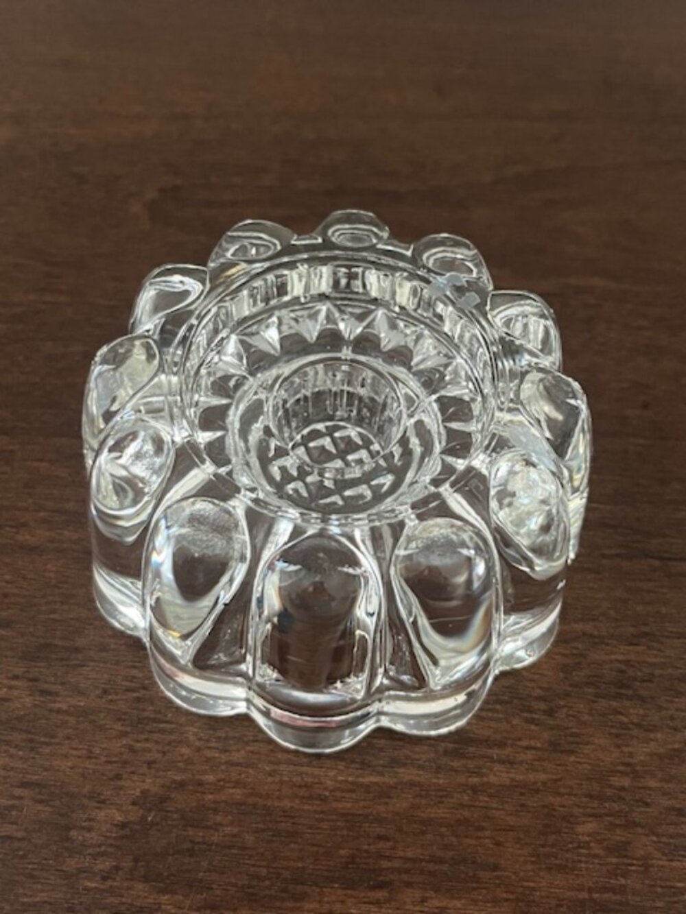 Clear Glass Taper Candle Holders - Set of 2 - Picture 2 of 6